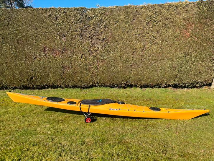 Kajak P&H scorpio met toebehoren, Watersport en Boten, Kajaks, Zo goed als nieuw, 1-persoons, Ophalen