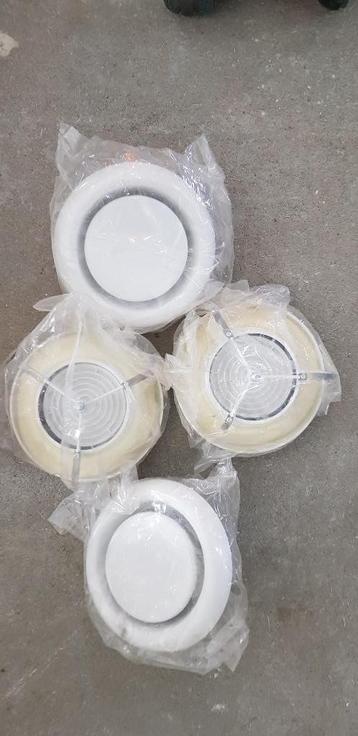 Ventilatierooster Ø100mm Wit Rond - Afvoer beschikbaar voor biedingen