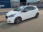 Peugeot 208 1.6 GTI *131.789 KM *CLIMA*AUDIO*CV*LEER*17 INCH, Auto's, Peugeot, Euro 5, Gebruikt, Zwart, Wit