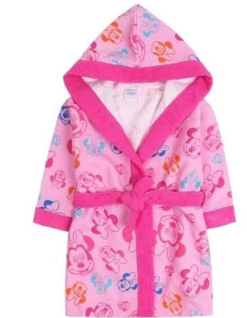 Roze Minnie Mouse Badjas All Over - Disney - Maat 122/128 beschikbaar voor biedingen