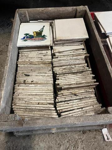 Vintage keukentegels jaren 50 – stilleven motief – 250 stuks beschikbaar voor biedingen