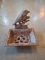 Gietijzeren vogel zeepbakje, Ophalen, Zo goed als nieuw, Metaal, Overige typen