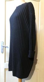 H&M zwarte trui jurk oversized mt M, Gedragen, Maat 38/40 (M), H&M, Zwart
