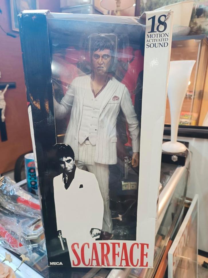 Scarface Tony Montana NECA Actiefiguur - Nieuw in Doos!, Verzamelen, Film en Tv, Nieuw, Film, Actiefiguur of Pop, Ophalen