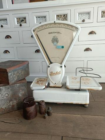 Antieke / vintage Berkel weegschaal incl gewichten  beschikbaar voor biedingen
