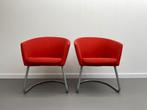 2 Artifort Megan fauteuils, Ophalen, Zo goed als nieuw, Rood, Twee