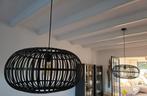 Hanglamp ‘Indy’ zwart bamboe, Ophalen of Verzenden, Zo goed als nieuw, Minder dan 50 cm