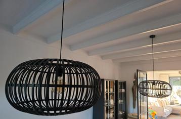 Hanglamp ‘Indy’ zwart bamboe beschikbaar voor biedingen