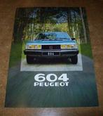 brochure Peugeot 604 modellen 1980, Overige merken, Ophalen of Verzenden, Zo goed als nieuw