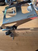 Harley Ultra street koffer rek inclusief click on systeem, Ophalen of Verzenden, Gebruikt