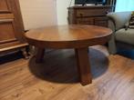 Robuuste Eiken Salontafel - Rond, Huis en Inrichting, Tafels | Salontafels, Ophalen of Verzenden