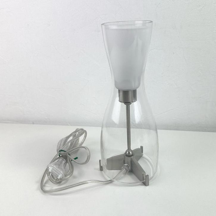 Kemner Italiaanse design lamp | glazen zandloper, Huis en Inrichting, Lampen | Tafellampen, Zo goed als nieuw, Minder dan 50 cm