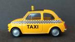 Fiat 500 yellow Cab Taxi 1:38 Welly Pol, Verzenden, Zo goed als nieuw