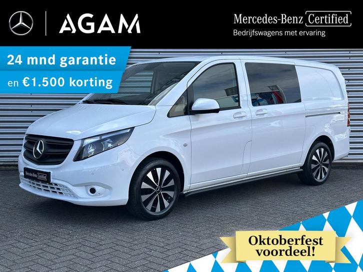 Mercedes-Benz Vito 110 CDI L2 Dubbele Cabine Airco Navigatie, Auto's, Bestelauto's, Bedrijf, Te koop, Mercedes-Benz Certified