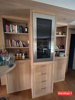 Houten wandkasten en bureau - Zelf demonteren, Ophalen, 200 cm of meer, Zo goed als nieuw, 200 cm of meer