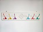 Kapstok | retro | met kleurrijke metalen haken, Huis en Inrichting, Woonaccessoires | Kapstokken, Wandkapstok, Ophalen of Verzenden