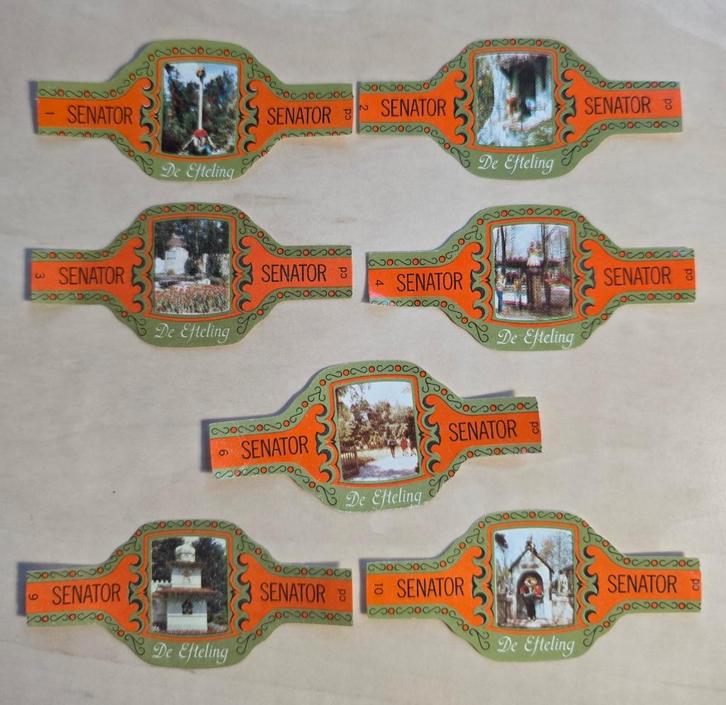 192) ORIGINELE SIGARENBANDJES DE EFTELING KAATSHEUVEL, Verzamelen, Efteling, Zo goed als nieuw, Overige typen, Ophalen of Verzenden