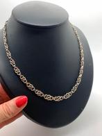 V828 Prachtige antieke zilveren ketting, Ophalen of Verzenden, Zilver, Ketting