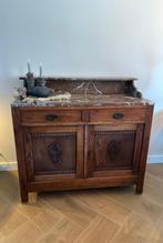 Vintage commode of dressoir met marmeren blad, Ophalen of Verzenden, Zo goed als nieuw, 25 tot 50 cm, 100 tot 150 cm