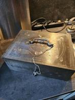 Prachtige antieke Beaumont geldkist inl sleutel, zwaar staal, Ophalen of Verzenden