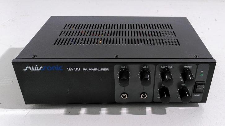 versterker swissonic SA 33, Audio, Tv en Foto, Versterkers en Receivers, Zo goed als nieuw, Minder dan 60 watt, Overige merken