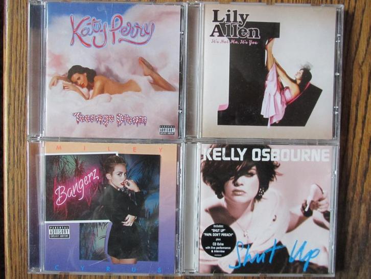Katy Perry + Lily Allen + Miley Cyrus + Kelly Osbourne, Cd's en Dvd's, Cd's | Pop, Zo goed als nieuw, 2000 tot heden, Ophalen