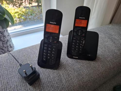 De Philips CD170 DUO draadloze huistelefoon, Telecommunicatie, Vaste telefoons | Handsets en Draadloos, Zo goed als nieuw, 2 handsets