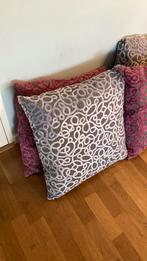 Sier kussens 50x50, Ophalen, Zo goed als nieuw, Roze, Vierkant