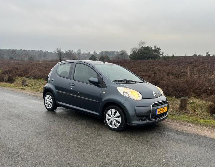Citroën C1 1.0 5-DRS 2009 Grijs, Auto's, Citroën, C1, Airbags, Airconditioning, Bluetooth, Centrale vergrendeling, Elektrische ramen