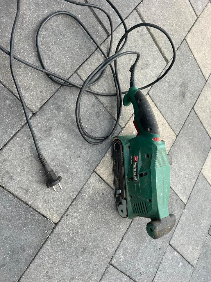 Parkside Bandschuurmachine PBS 600 B1, Doe-het-zelf en Verbouw, Gereedschap | Schuurmachines, Gebruikt, Bandschuurmachine, Minder dan 600 watt