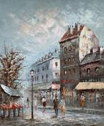 Caroline Burnett (1877-1950)  - Straatgezicht in Parijs, Antiek en Kunst, Ophalen of Verzenden