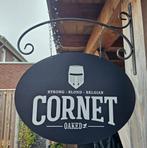Dubbelzijdig CORNET uithangbord
(incl. beugel), Ophalen of Verzenden, Nieuw, Reclamebord, Plaat of Schild, Overige merken