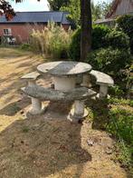 Stenen tuinset, Tuin en Terras, Ophalen, Overige materialen, Gebruikt, 6 zitplaatsen