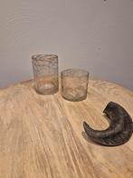 Set van 2 PTMD glazen windlichten, Ophalen, Overige kleuren, Minder dan 50 cm, Glas