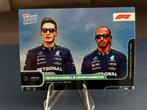 George Russell & Lewis Hamilton Topps Now F1, Hobby en Vrije tijd, Ophalen of Verzenden, Nieuw, Plaatje