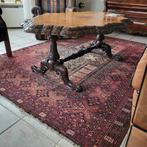 notenhout salontafel met kleine beschadiging op blad., Huis en Inrichting, Tafels | Salontafels, Ophalen, Gebruikt, 100 tot 150 cm