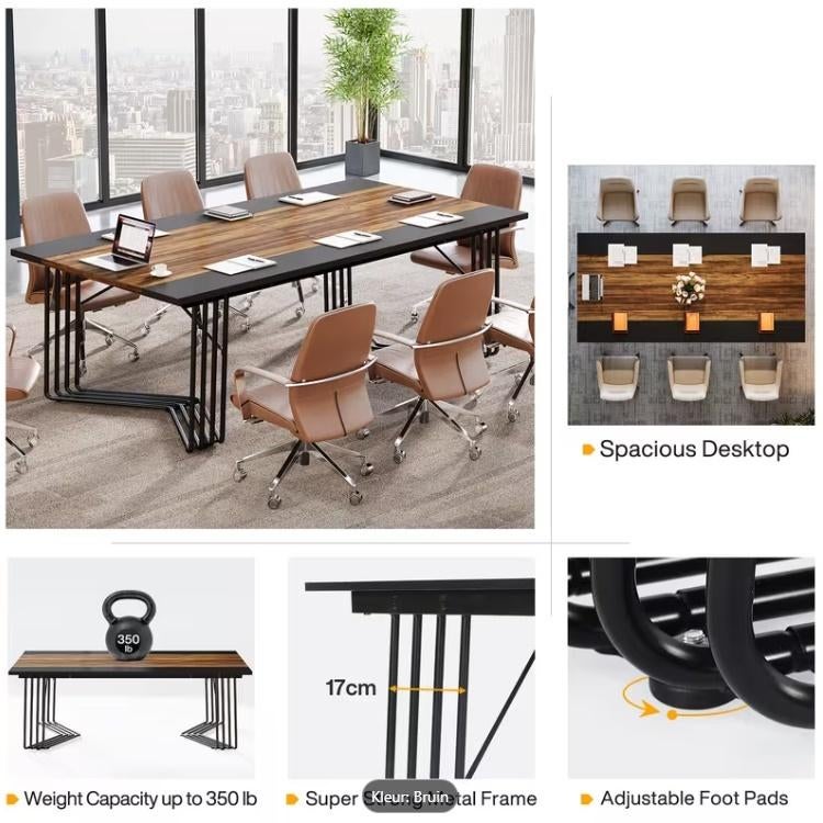 Vergadertafel, Huis en Inrichting, Bureaus, Zo goed als nieuw, Ophalen