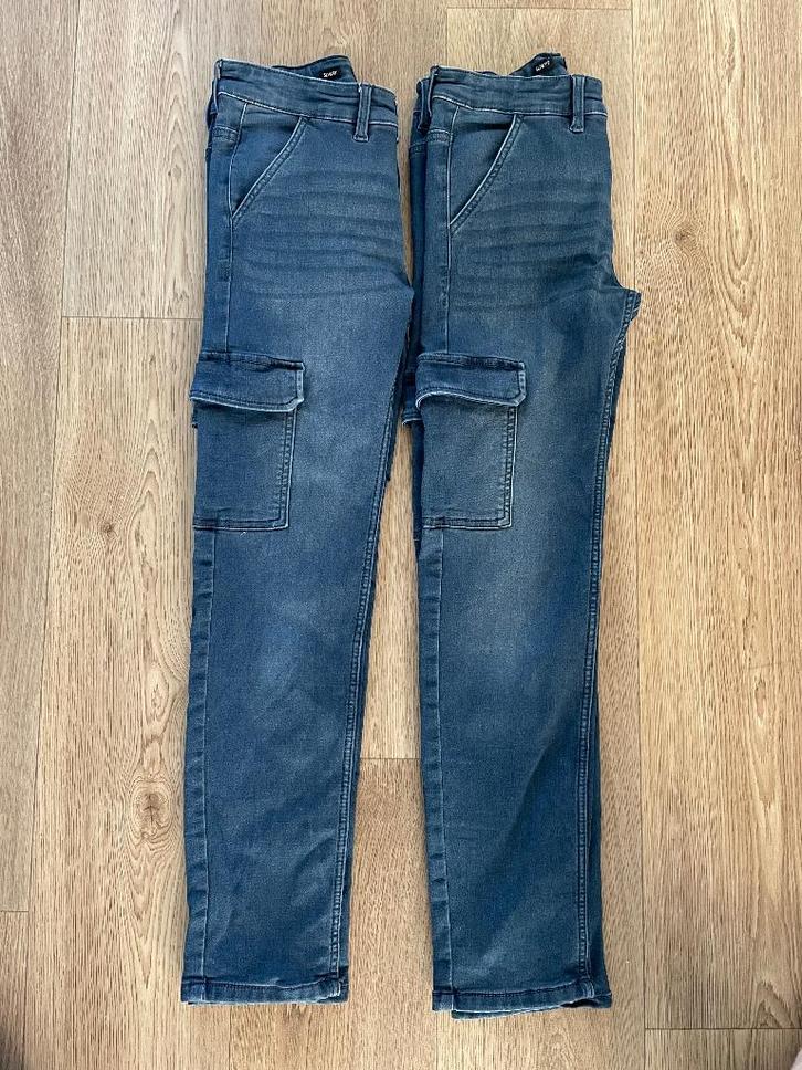 2 donkerblauwe jeans broeken maat 158 van Ter stal, Kinderen en Baby's, Tweelingen en Meerlingen, Zo goed als nieuw, Kleding, Ophalen of Verzenden