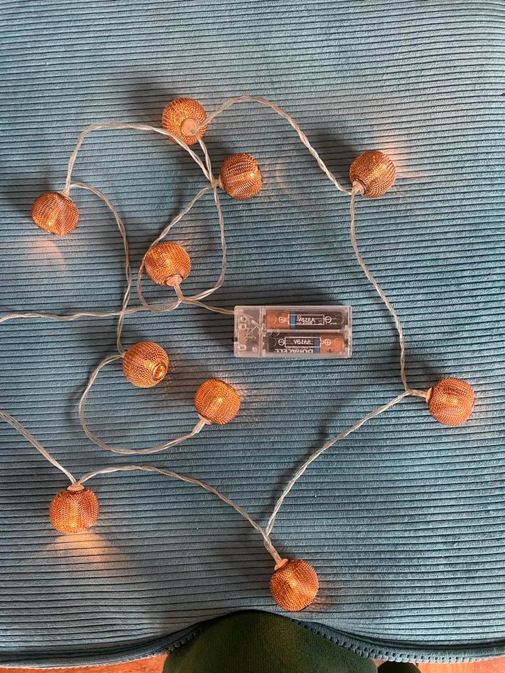 Sfeervolle Koperkleurige Lichtjes, Diversen, Kerst, Zo goed als nieuw, Ophalen of Verzenden