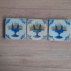 3 antieke tegels fruitschalen, Antiek en Kunst, Antiek | Wandborden en Tegels, Ophalen of Verzenden