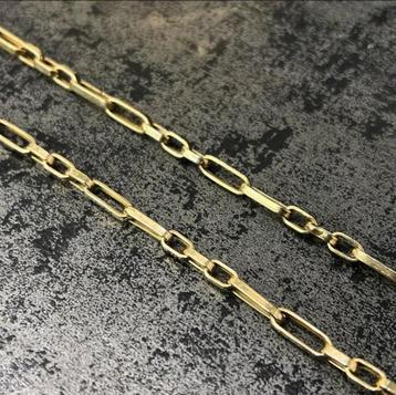 Prachtige 14 kt gouden ankerschakel ketting 60 cm 4 mm beschikbaar voor biedingen