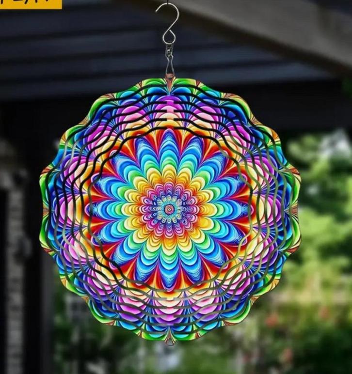 3D windspinner (3), Tuin en Terras, Windwijzers en Windmolens, Nieuw, Verzenden