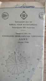 ANWB Waterkaart Hollandsche Plassen ~1950, Gelezen, ANWB, Ophalen of Verzenden, Landkaart