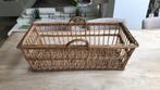 Mooie oude rieten mand, Gebruikt, Mand, Ophalen of Verzenden, Riet