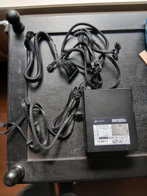 Corsair RM1000x 1000W 80+ Gold PSU – Compleet, in originele, Computers en Software, Interne voedingen, Gebruikt, Ophalen of Verzenden
