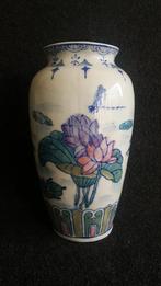 Chinees porselein - vaas met libellen en mandarijn eendjes, Antiek en Kunst, Ophalen of Verzenden
