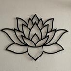 Aluminium metalen wanddecoratie zwart 'Lotus bloem', Nieuw, Ophalen