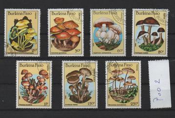 Paddenstoelen, Mushrooms - Burkina Faso 1985 - Gestempeld 7v beschikbaar voor biedingen