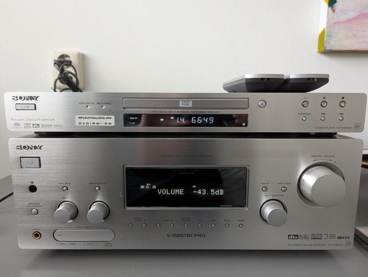 Sony QS+KEF Eggs+Yamaha sub stereo / 5.1 set, Audio, Tv en Foto, Home Cinema-sets, Zo goed als nieuw, Overige spelers, 5.1-systeem