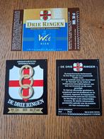 3 x Drie ringen bier etiket, ongebruikt, Ophalen of Verzenden, Nieuw, Overige typen, Overige merken